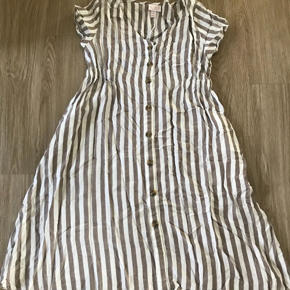 Striped Isabel Maternity Shirt Dress